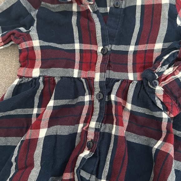 4-6 mo H&M plaid button up dress - Picture 4 of 5